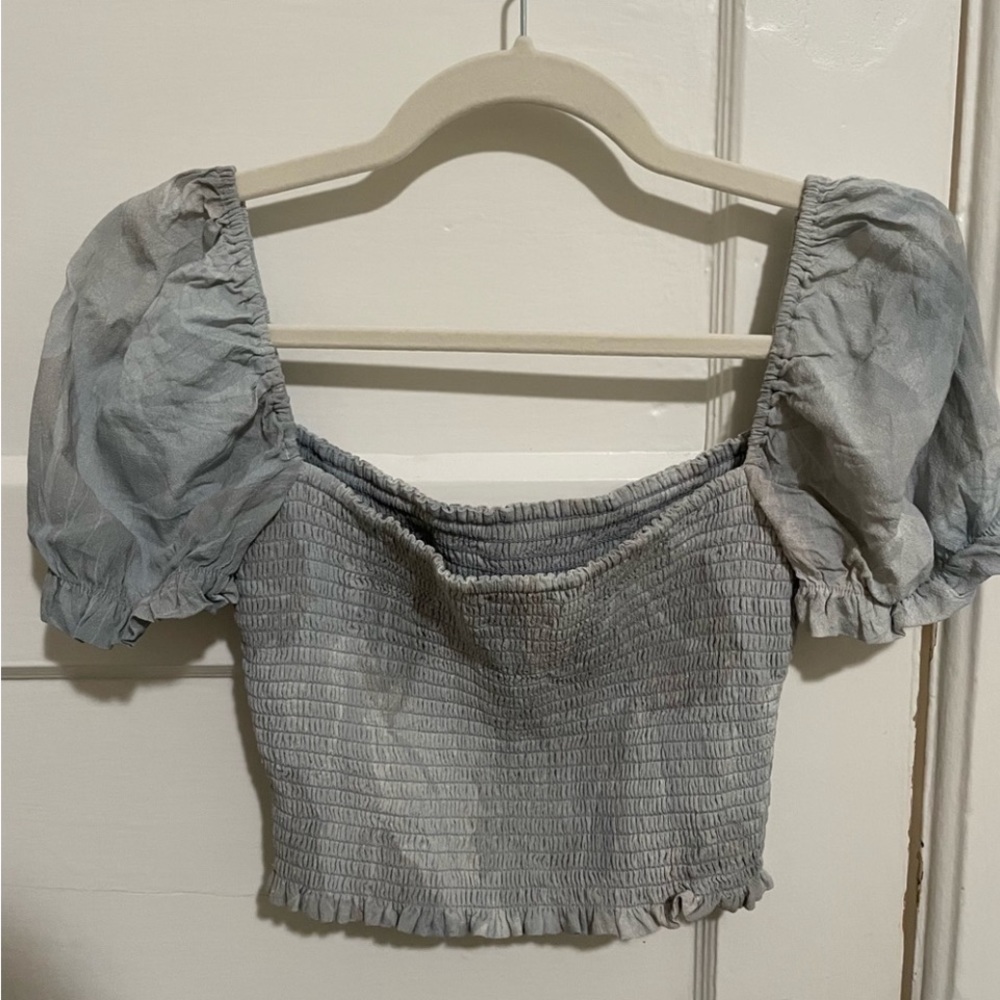 Aritzia Wilfred Smocked Blouse - Picture 7 of 11